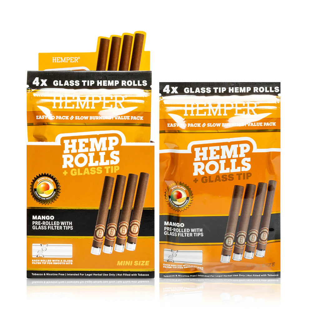 HEMPER | HEMP ROLLS + GLASS TIPS