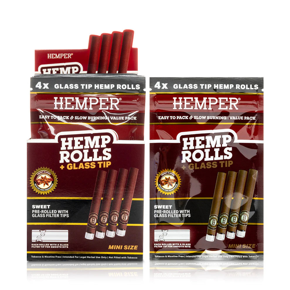 HEMPER | HEMP ROLLS + GLASS TIPS