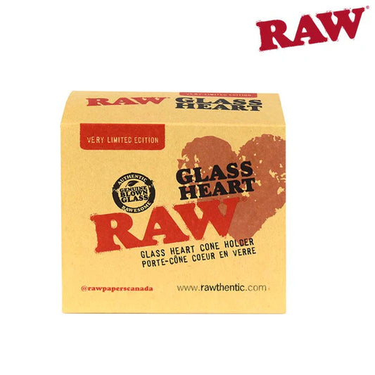 RAW | GLASS HEART JOINT & CONE HOLDER