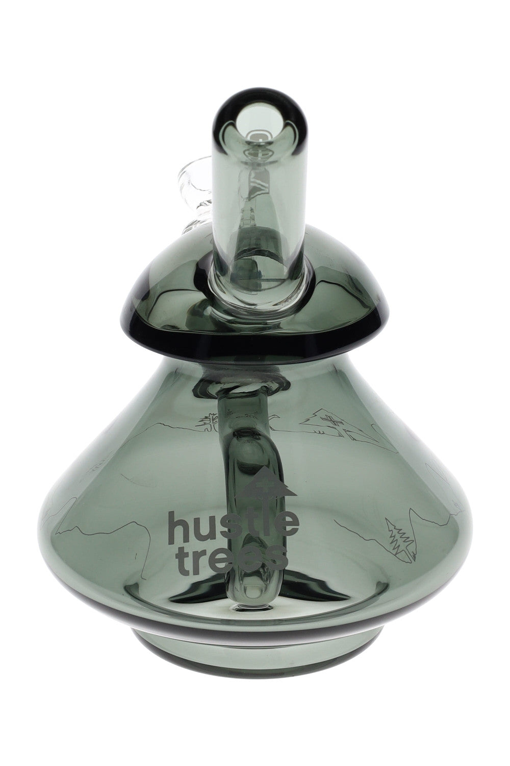 GRAV X LRG | HUSTLE TREES WOBBLE BUBBLER IN SMOKE