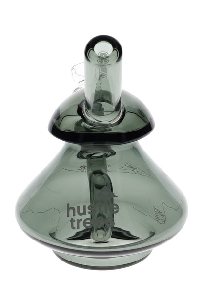 GRAV X LRG | HUSTLE TREES WOBBLE BUBBLER IN SMOKE