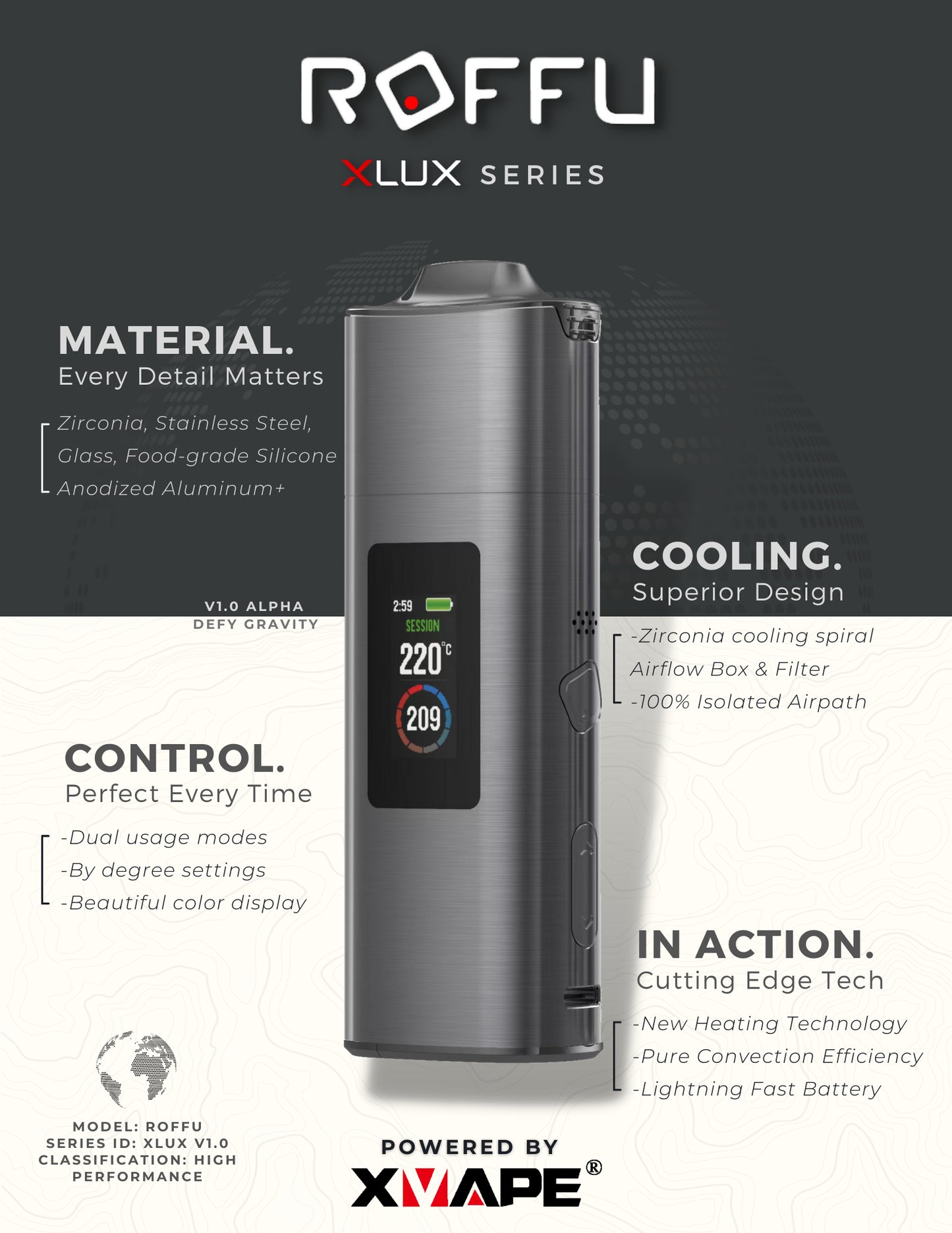 XVAPE ROFFU XLUX LITE KIT - VAPORIZADOR