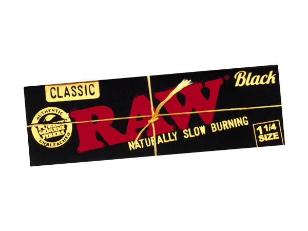 PAPELES RAW BLACK CLASSIC 1 1/4