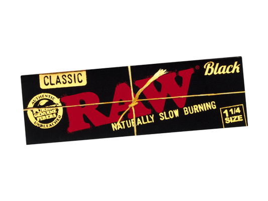 PAPELES RAW BLACK CLASSIC 1 1/4